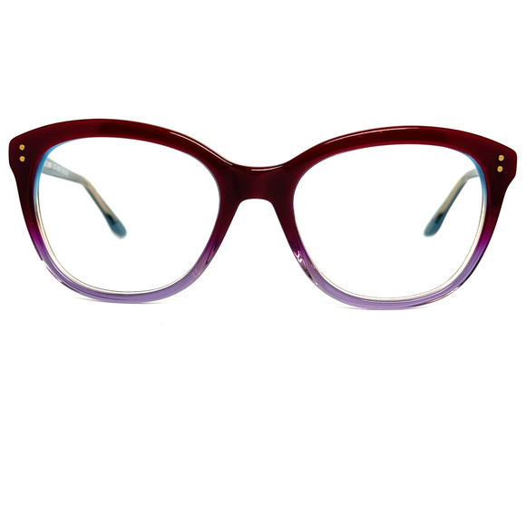 BCBGMAXAZRIA Eyeglasses Frames Wishful RED FADE Clear Round 54-18-135 H13644 - Picture 1 of 7